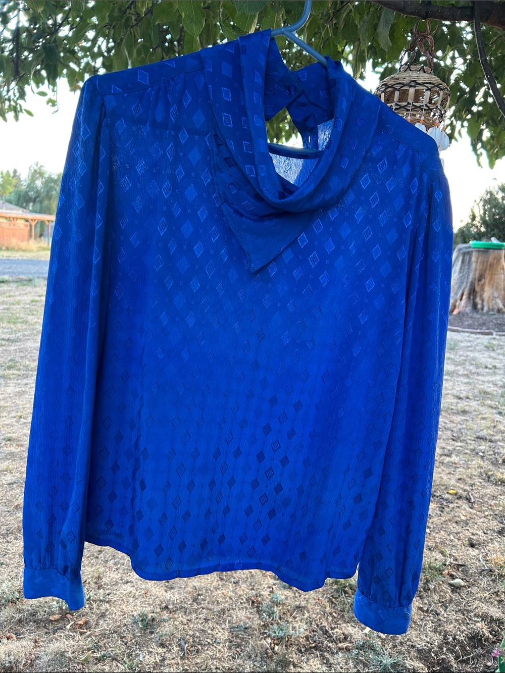 Katie’s Royal Blue Women's Long-Sleeve Blouse